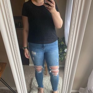 Market and Spruce Lacy Top